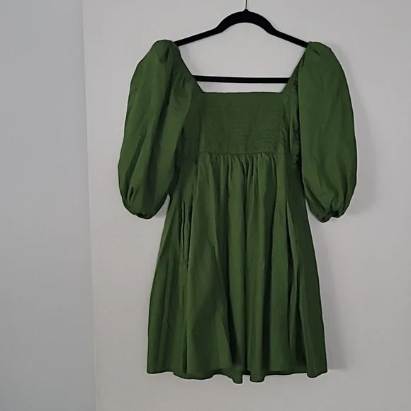 Abercrombie & Fitch Green Baby Doll Dress - Picture 4 of 4